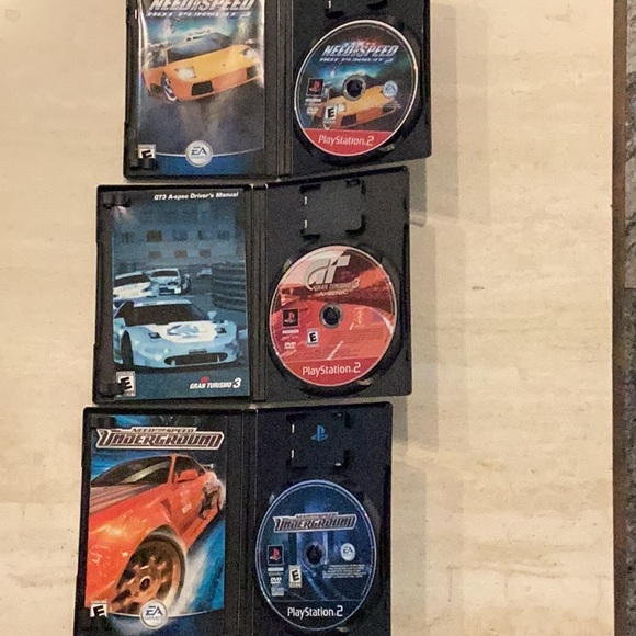 Need For Speed Underground PlayStation 2 Game Hot Pursuit & Gran Turismo PS2 Lot - Picture 11 of 12